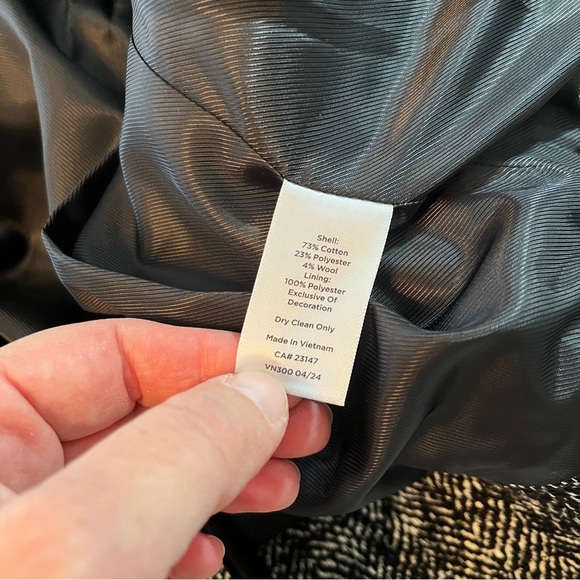 Talbots Boucle Herringbone Jacket Woven in Italy Women's MP Career Mob Wife - Picture 12 of 13